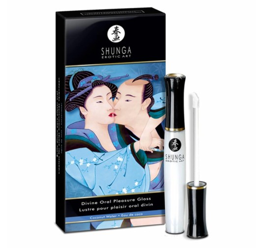 Żel do seksu oralnego - Shunga Divine Oral Pleasure Gloss Coconut Water 10 ml